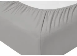 Hoeslaken Venturo 180x200cm - flanel - grijs