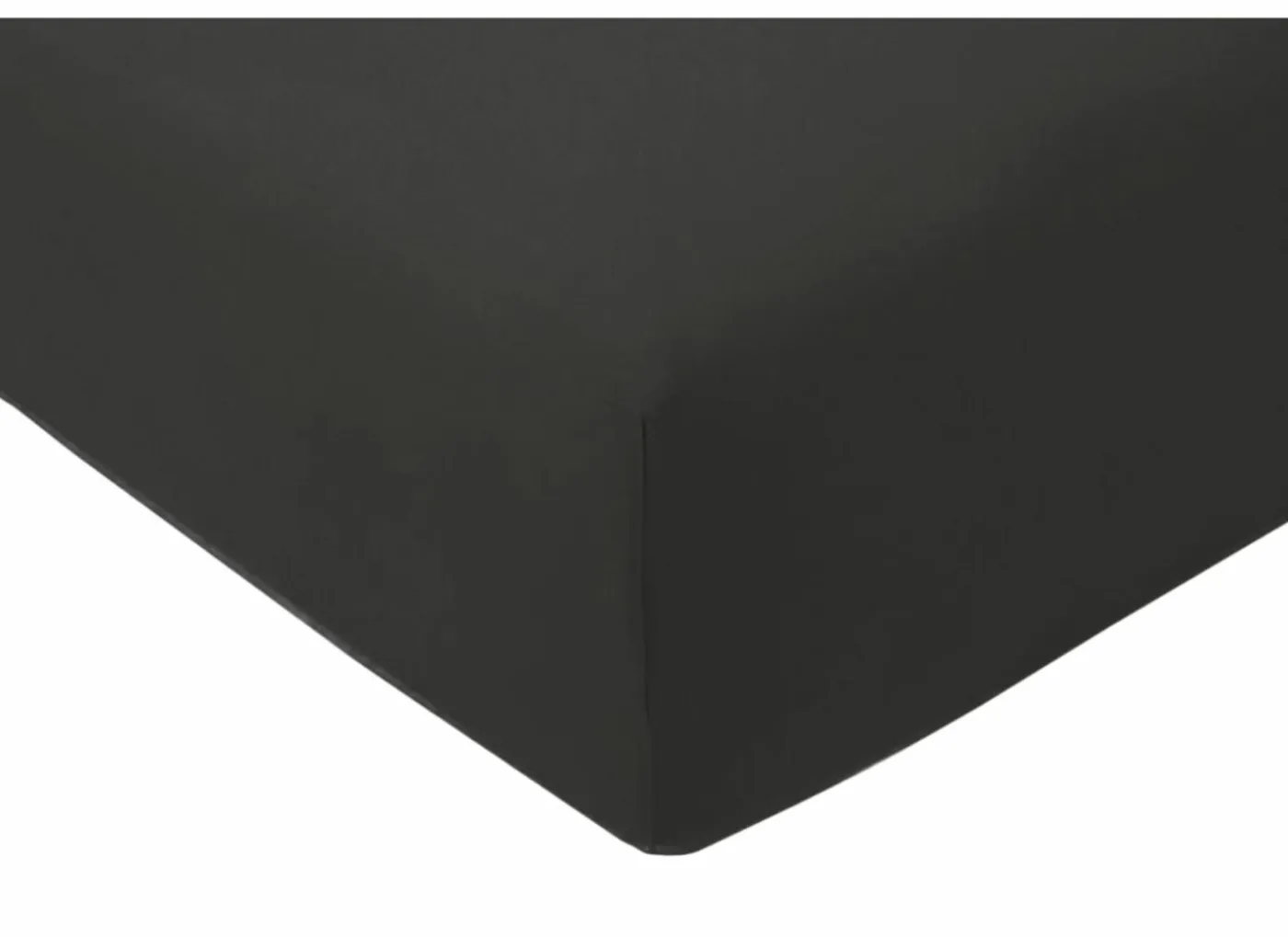 Hoeslaken Venturo 160x200cm - flanel - antraciet