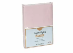 Hoeslaken Venturo 140x200cm - flanel - roze