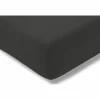 Hoeslaken 180/200x200/220cm jersey katoen antraciet