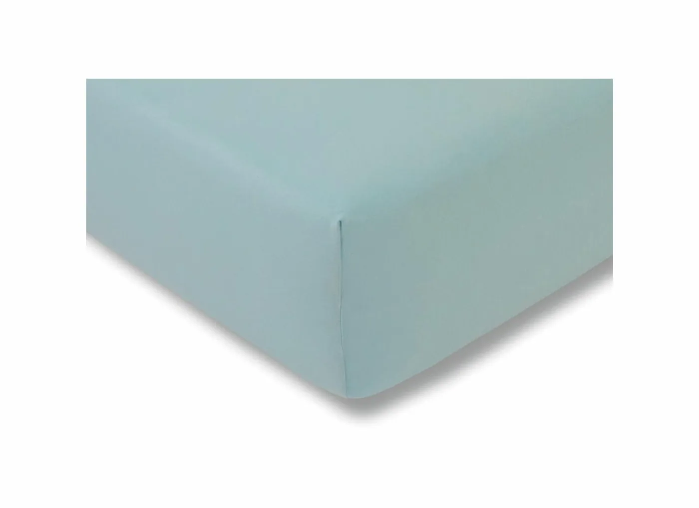 Hoeslaken 180/200x200/220cm jersey katoen aqua