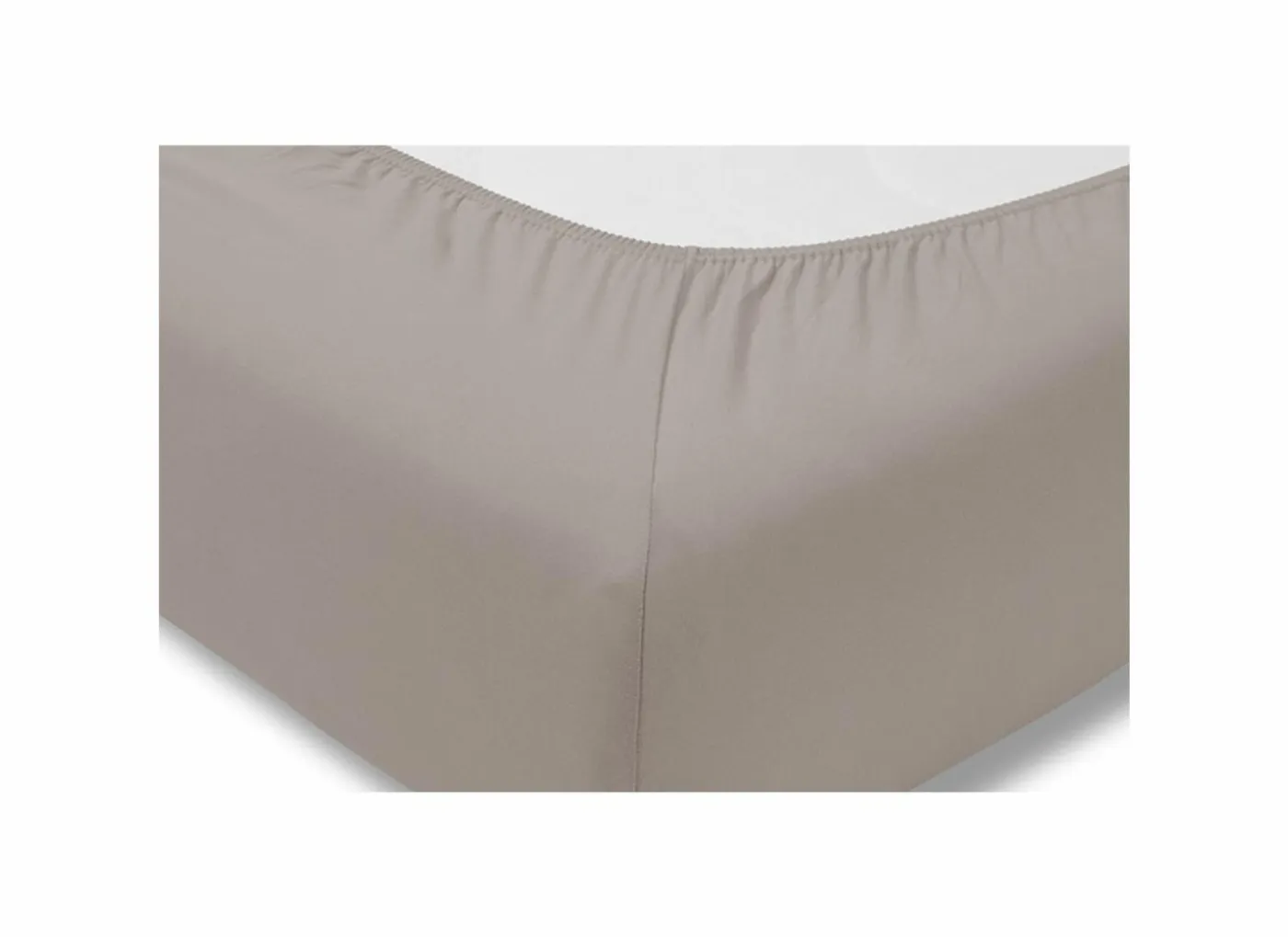Hoeslaken 90/120x190/220cm jersey katoen taupe