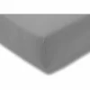 Hoeslaken 180/200x200/220cm jersey katoen grijs
