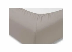 Hoeslaken 180/200x200/220cm jersey katoen taupe