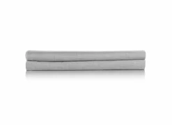 Hoeslaken 90x200cm katoen dove grey