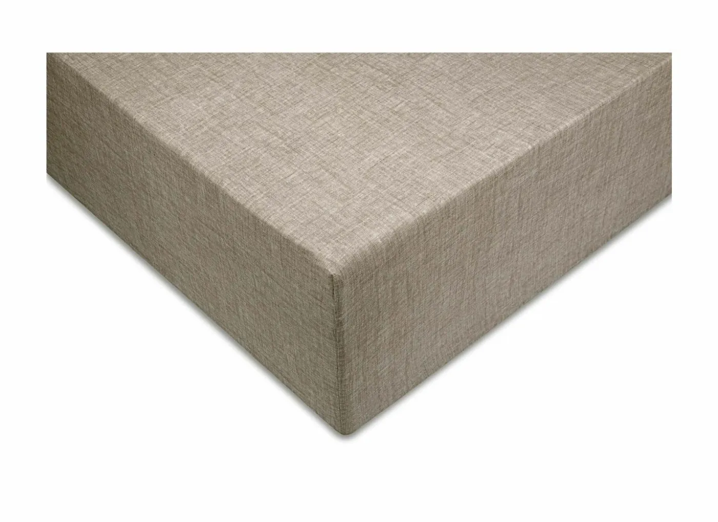 Hoeslaken 160x200cm katoen palm taupe