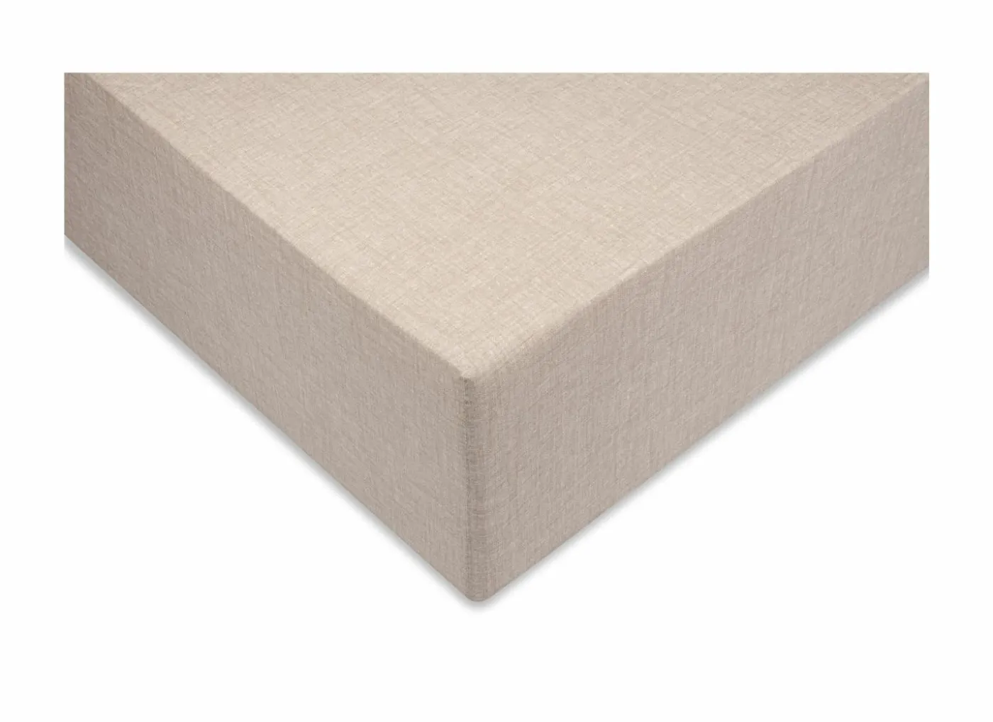 Hoeslaken 90x200cm katoen zandbeige