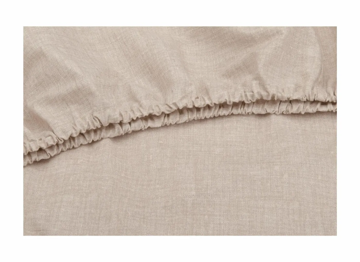 Hoeslaken 90x200cm katoen zandbeige