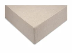 Hoeslaken 140x200cm katoen zandbeige