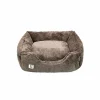 Hondenmand Supersoft S 50x40cm - stof - donkerbruin