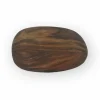 Houten dienblad organisch klein Ø23x15x1,5cm - sheesham - natuurlijk