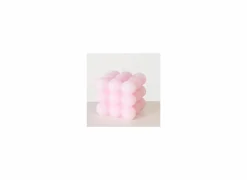 Kaars Bubble paars oranje roze