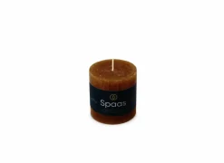 Kaars Cilinder Rustiek cognac