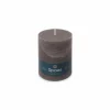 Kaars Cilinder Rustiek 95u - paraffine - taupe