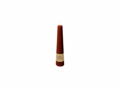 Kaars Obelisk geribbeld 25u bordeaux