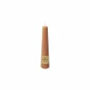 Kaars Obelisk geribbeld 25u beige