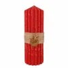 Kaars Ribble Ø7x20cm - paraffine - rood