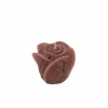 Kaars Roses Sculptures M Ø12x10cm - rustiek - perzik