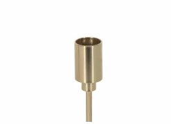 Kaarsenhouder Dinner Ø8xH15cm - metaal - goud