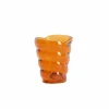 Kaarsenhouder Malea H12,5cm - glas - oranje