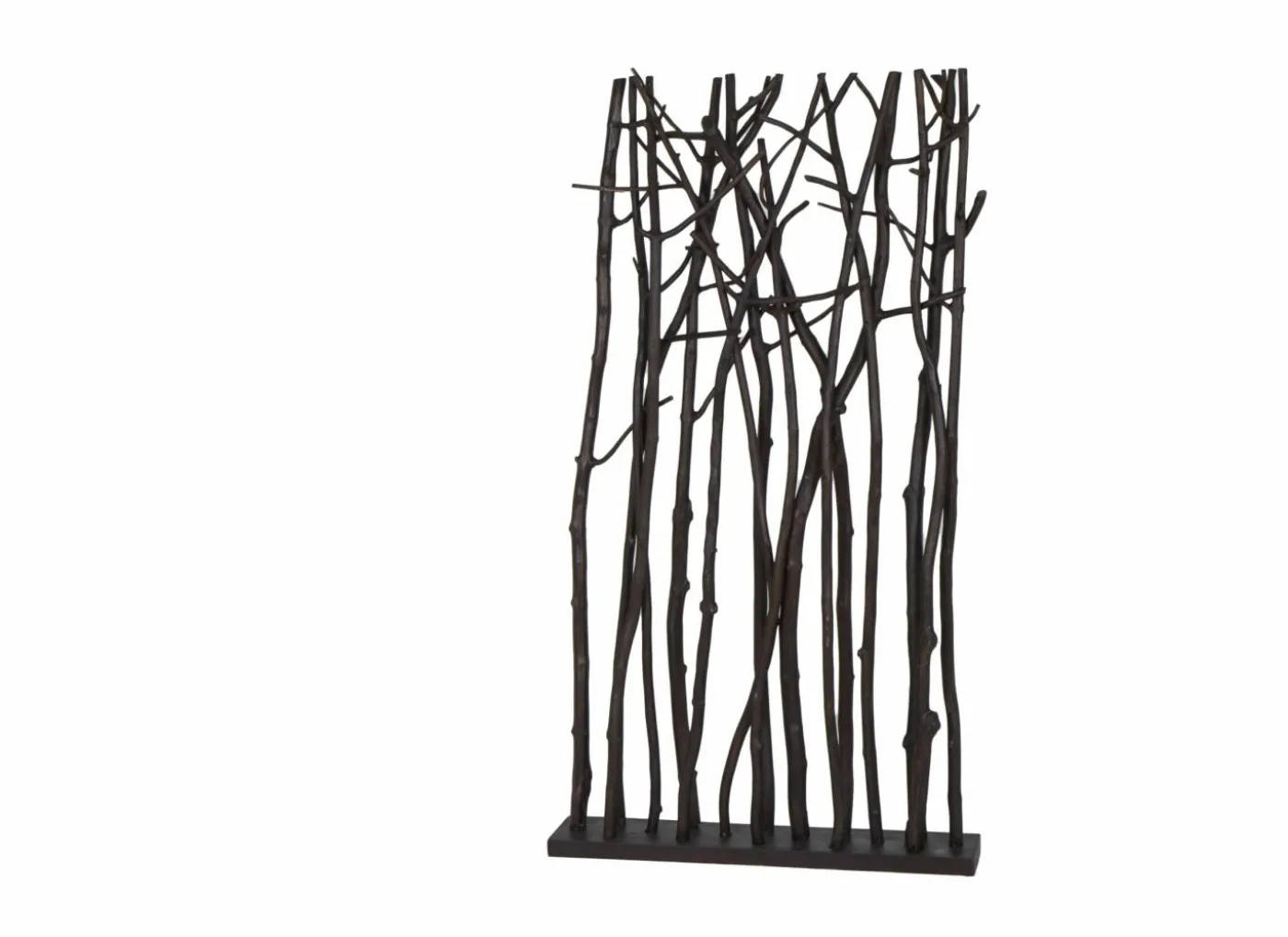 Kamerscherm Georges 100cm - mango massief - zwart