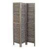 Kamerscherm Vent Ete 120x6x170cm - paulownia massief - grijs