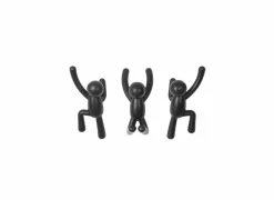 Kapstok Buddy 7,6 cm, set van 3
