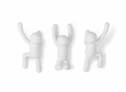 Kapstok Buddy 7,6 cm, set van 3