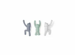 Kapstok Buddy 7,6 cm, set van 3