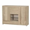 Kast Amarillo 160x45x120cm - eik massief & decor - naturel