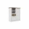 Kast Duro 110x41x128cm - decor - pine white & antique oak