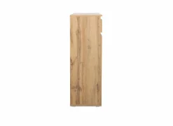 Kast Image 3 80x40x131cm - melamine - honing eik