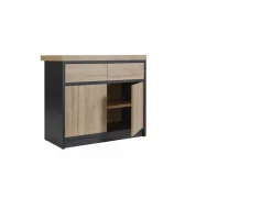 Keukeneiland Ilotfon 200x100cm - melamine - french oak & nox