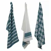 Keukenhanddoek Stoff 70x50cm - katoen - groen set van 3