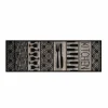 Keukenloper Kitchen Wood 150x50cm - stof - zwart/grijs
