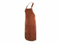 Keukenschort Velmar 70x85cm - katoen & polyester - cognac
