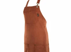 Keukenschort Velmar 70x85cm - katoen & polyester - cognac
