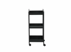 Keukentrolley Avosani 33,7x33,7x77cm - metaal - zwart