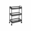 Keukentrolley 46,5x26,5x79cm - ijzer - zwart