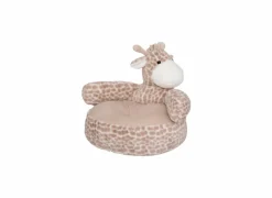 Kinderfauteuil Giraf polyester oranje