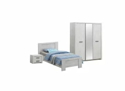 Kinderkamer Elvis met bed 90x200cm - kleerkast 173cm en 1 nachtkastje