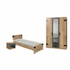 Kinderkamer Liverpool met bed 90x200cm - kleerkast 135cm en 1 nachtkastje