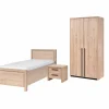 Kinderkamer met bed 90x200cm - kleerkast 112cm en 1 nachtkastje