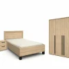 Kinderkamer Tessa met bed 120x200cm - kleerkast 151cm en 1 nachtkastje