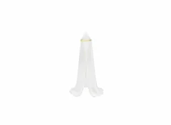 Klamboe 230x40cm - polyestervezel - wit/goud