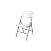 Klapstoel Nicola 45x48x87cm - staal & HDPE - wit