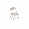 Klapstoel ZH43cm - metaal & PVC - beige