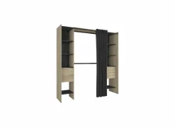 Kledingrek Dana 190x50,1x203cm - decor - eik