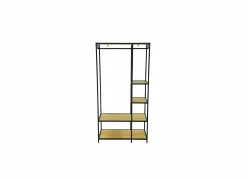 Kledingrek Gallo 90x40x178cm - melamine & metaal - eik