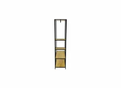 Kledingrek Gallo 90x40x178cm - melamine & metaal - eik